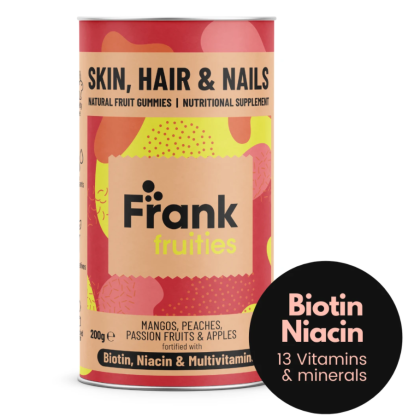 Плодови витамини с Биотин, Ниацин и Мултивитамини – Frank Fruities Skin, Hair & Nails