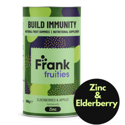 Плодови витамини с цинк - бъз и ябълка - Frank Fruities Build Immunity 